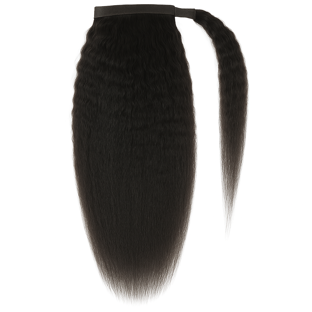 Blowout Straight Wrap Ponytail  | Bundles and Drops of Glam