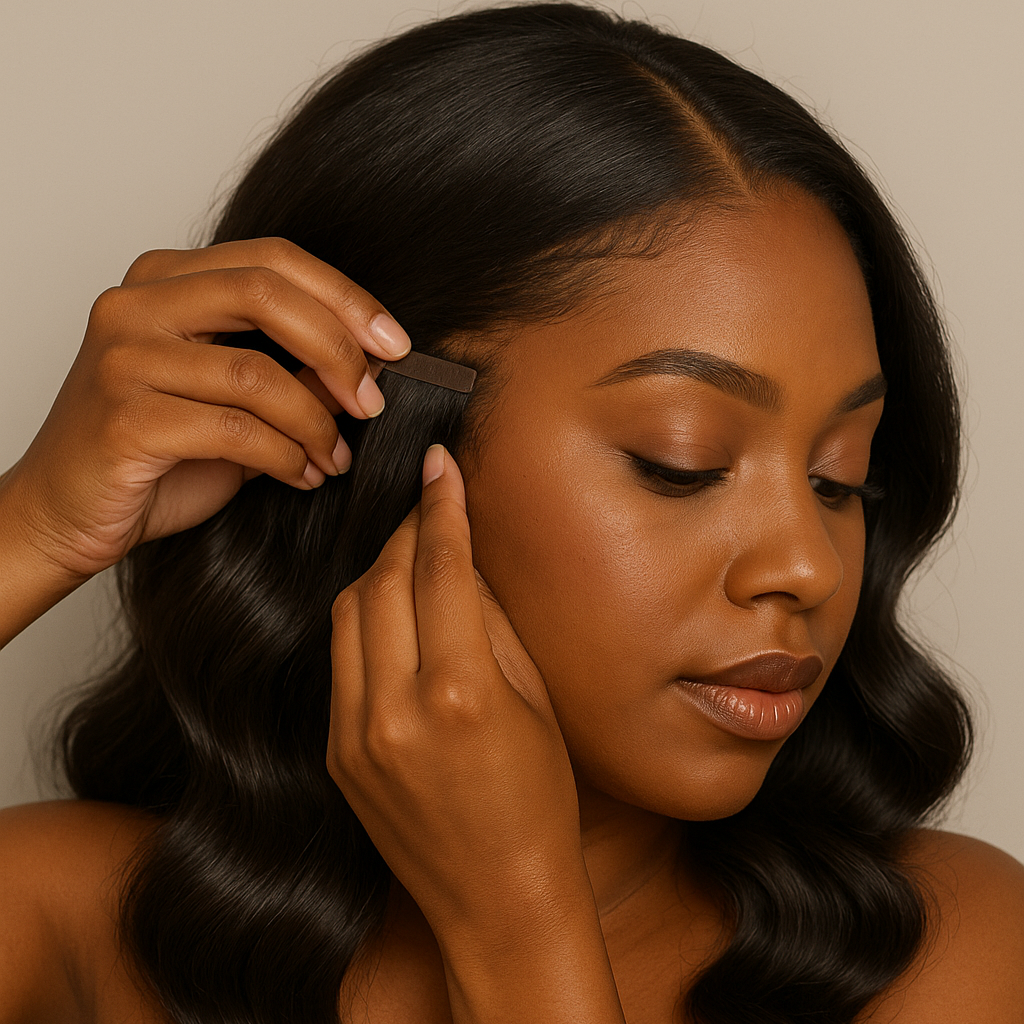 Body Wave Tape-In Hair Extensions | Bundles and Drops of Glam