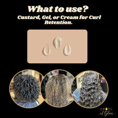 Custard, Gel, or Cream for Curl Retention