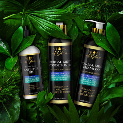Herbal Mint Scalp Therapy Collection - Bundles and Drops of Glam
