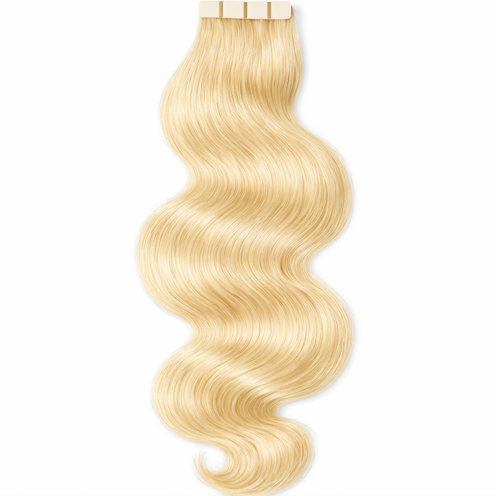 Body_Wave_Tape-In_Hair_Extensions_Blonde_613 | Bundles and Drops of Glam