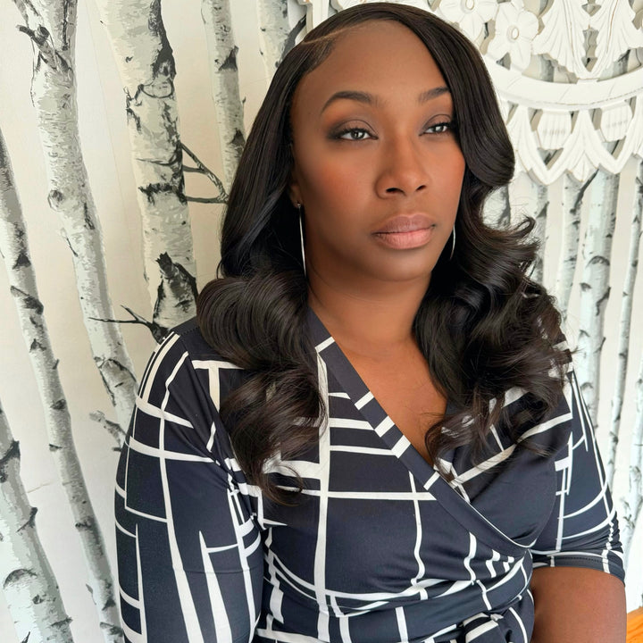Body wave raw hair bundles with Bundles and Drops of Glam customer