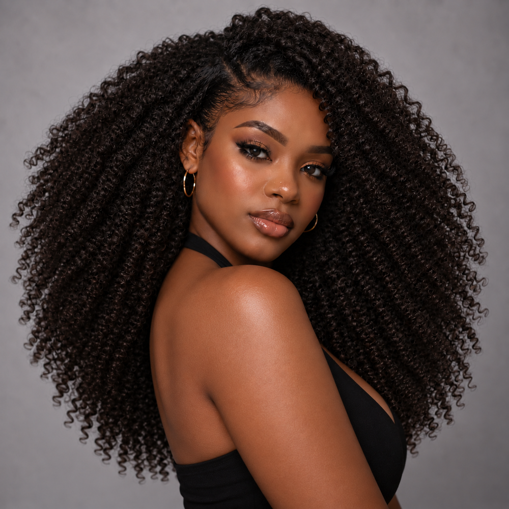 oho Kinky Curly Flip Over Half Wig
Boho Kinky Curly Flip Over Half Wig, 100% human hair with kinky-curly texture and full natural volume