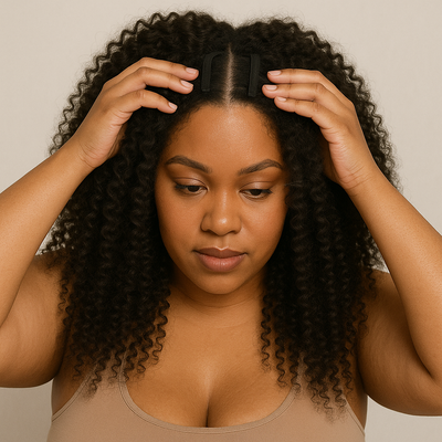 Boho Kinky Curly U-Part Wig Bundles and Drops of Glam