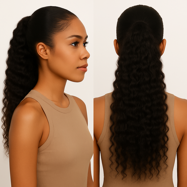 Burmese curly ponytail- | Bundles and Drops of Glam