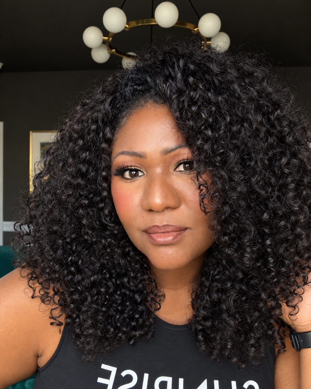 Curly Flip Over Half Wig 