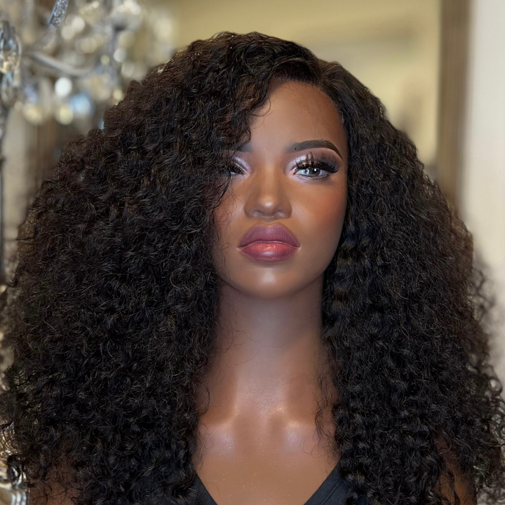 Deep Curly Indian 5×5 HD Lace Closure Wig | Bundles and Drops of Glam
