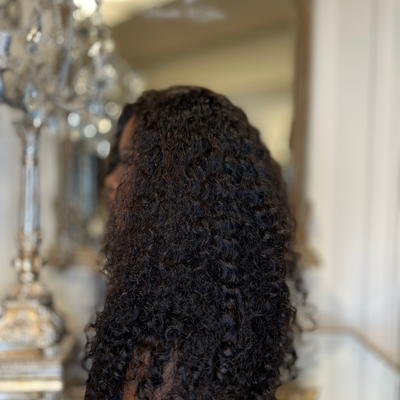 Deep Curly Indian 5×5 HD Lace Closure Wig | Bundles and Drops of Glam