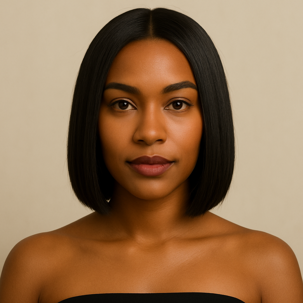 Porsha Middle Part Straight Bob Wig | Bundles and Drops of Glam