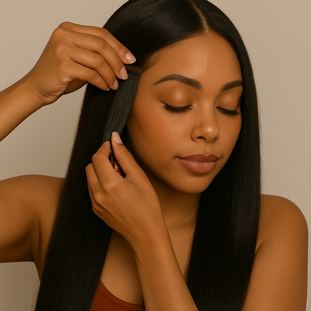 Straight Tape-In Hair Extensions | Bundles and Drops of Glam