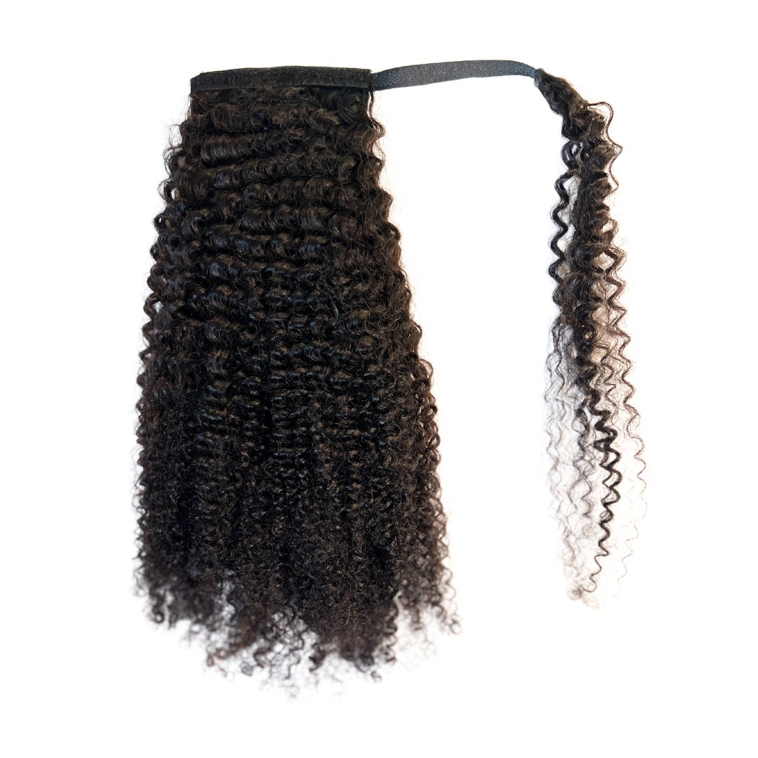 Boho Kinky Curly Wrap Ponytail - Bundles and Drops of Glam