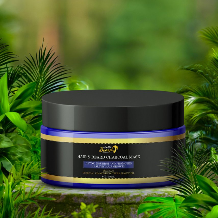 Hair & Beard Charcoal Deep Conditioning Mask - Bundles and Drops of Glam