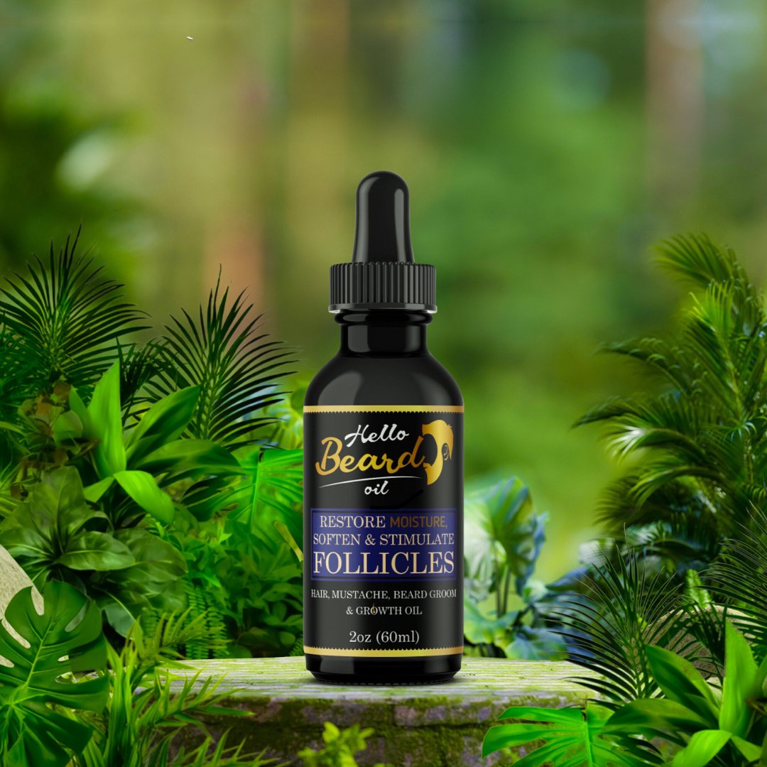 Hello Beard Growth Oil - Bundles and Drops of Glam
