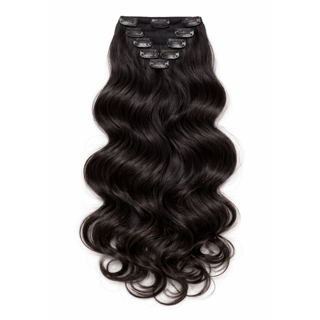 Loose Wave Clip - in Hair Extensions - Bundles and Drops of Glam