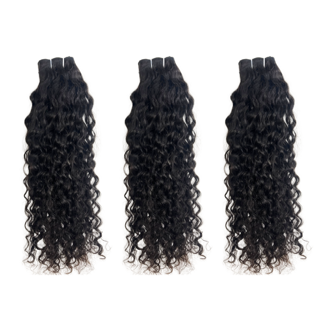 Luxe Burmese Curly Bundle Set (18″–22″)
