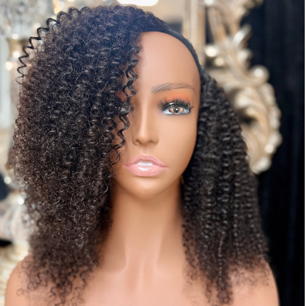 Boho Kinky Curly U-Part Wig | Bundles and Drops of Glam