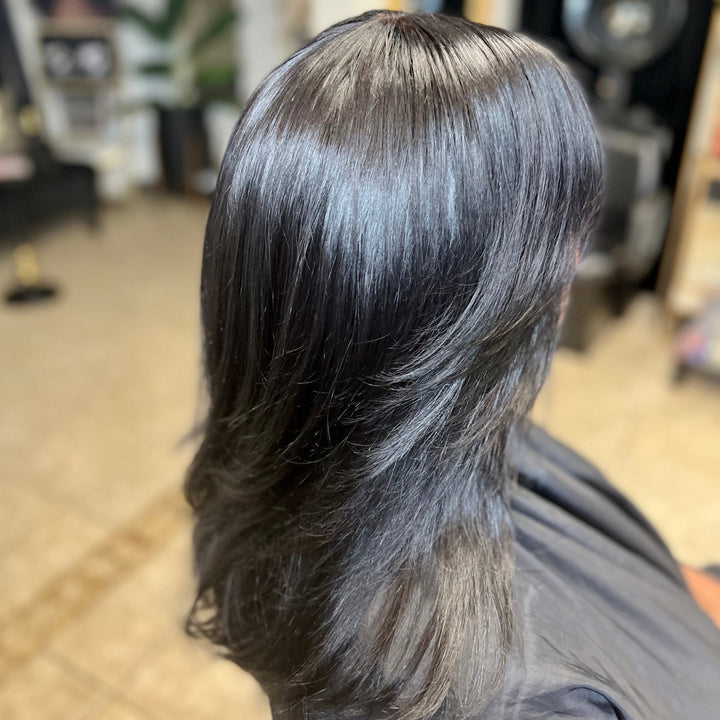 Straight raw hair bundle install
