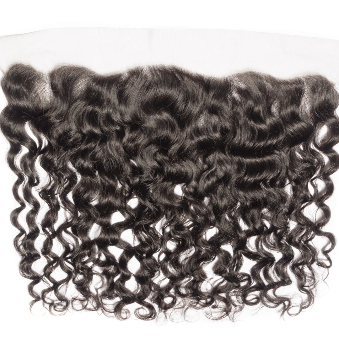 Curly Wave Virgin Luxe Frontals - Bundles and Drops of Glam