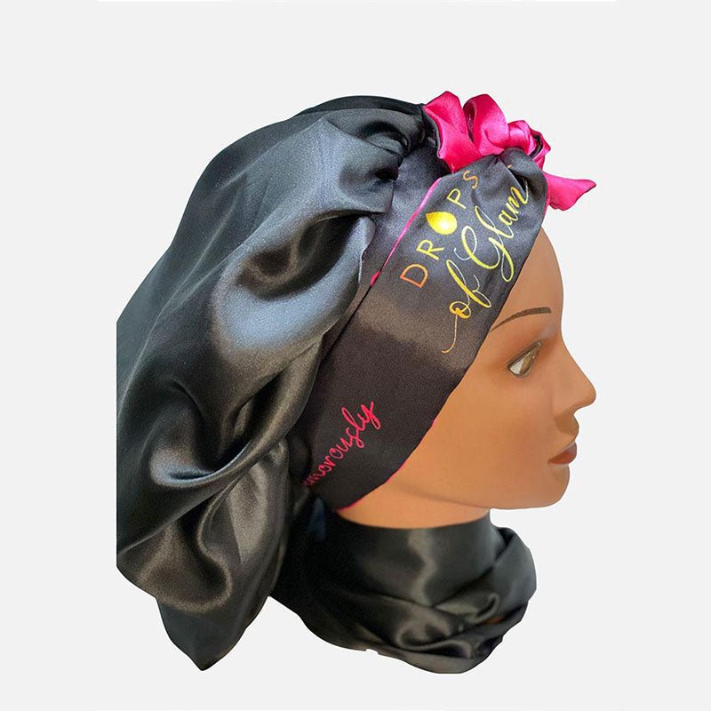 Drops of Glam Satin Bonnet - Bundles and Drops of Glam