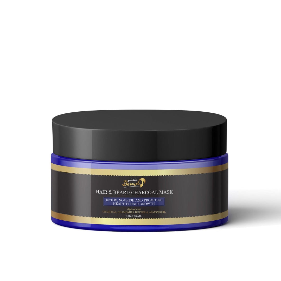 Hair & Beard Charcoal Deep Conditioning Mask - Hello Beard - Bundles and Drops of Glam