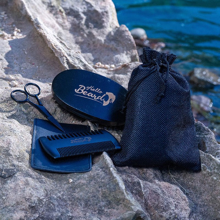 Hello Beard Grooming Kit - Bundles and Drops of Glam