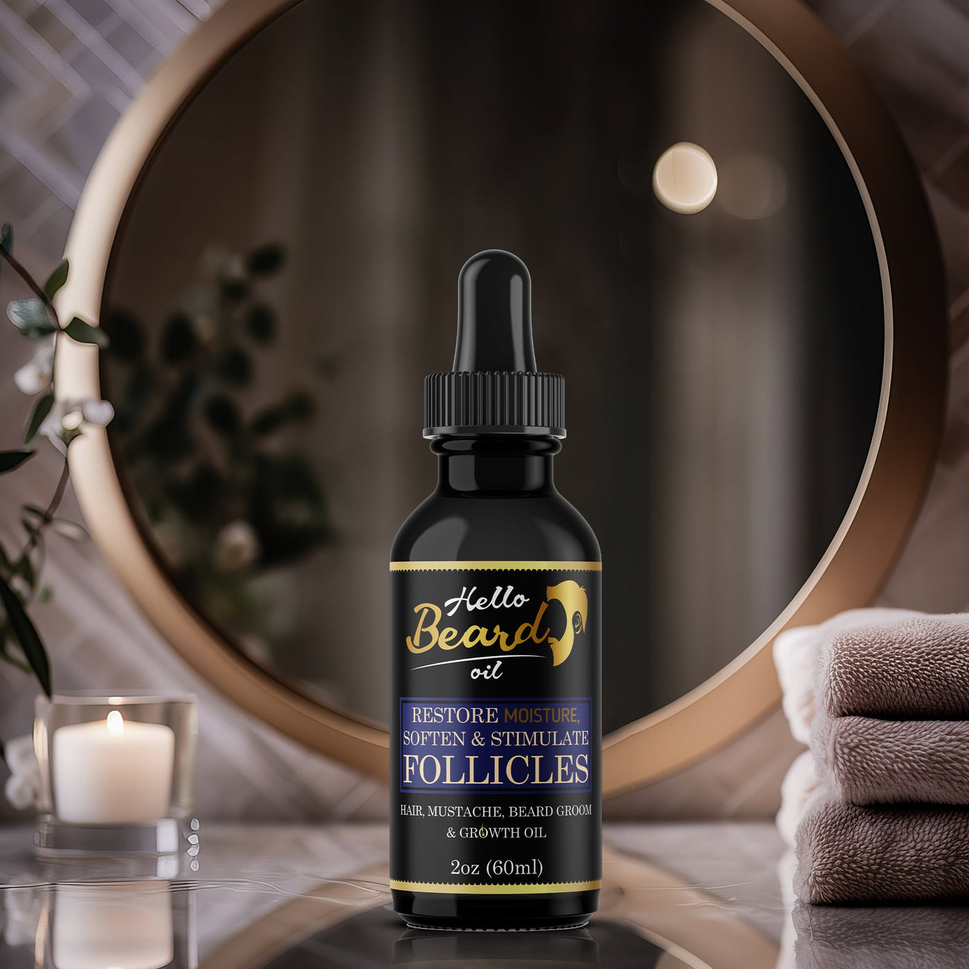 Hello Beard Growth Oil - Bundles and Drops of Glam