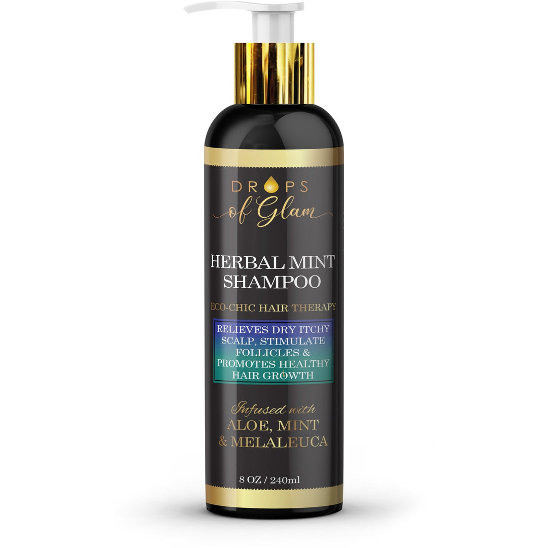 Herbal Mint Shampoo - Bundles and Drops of Glam