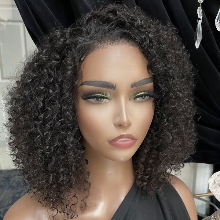 Boho Kinky Curly 5x5 Lace Closure Wigs - Bundles and Drops of Glam