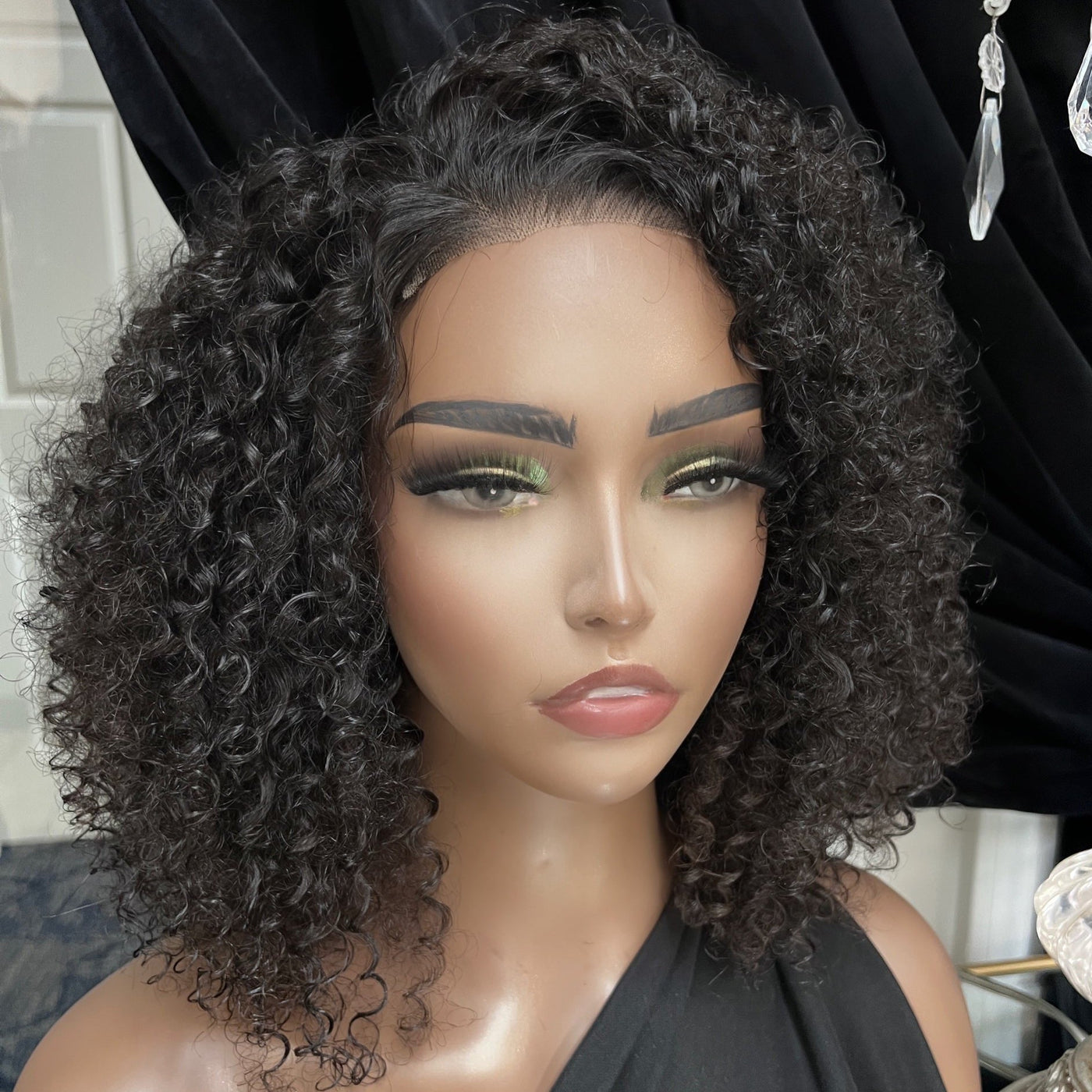 Boho Kinky Curly 4x4 Lace Closure Wigs - Bundles and Drops of Glam