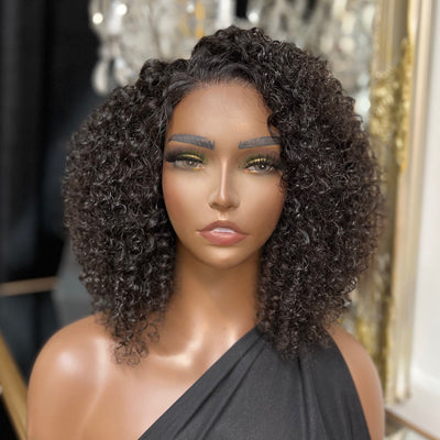 Boho Kinky Curly 4x4 Lace Closure Wigs - Bundles and Drops of Glam