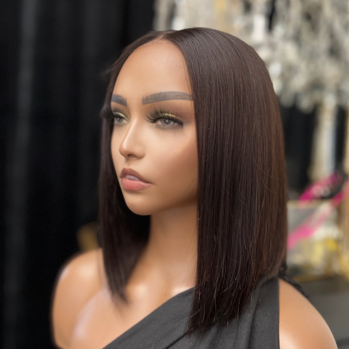 Porsha Middle Part Straight Bob Wig - Bundles and Drops of Glam