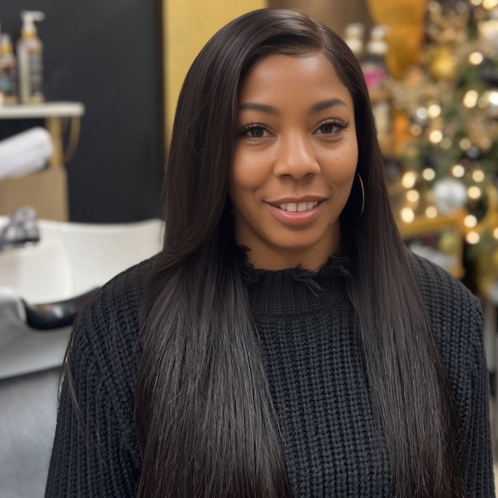 Straight 5x5 HD Lace Closure Wig - Bundles and Drops of Glam