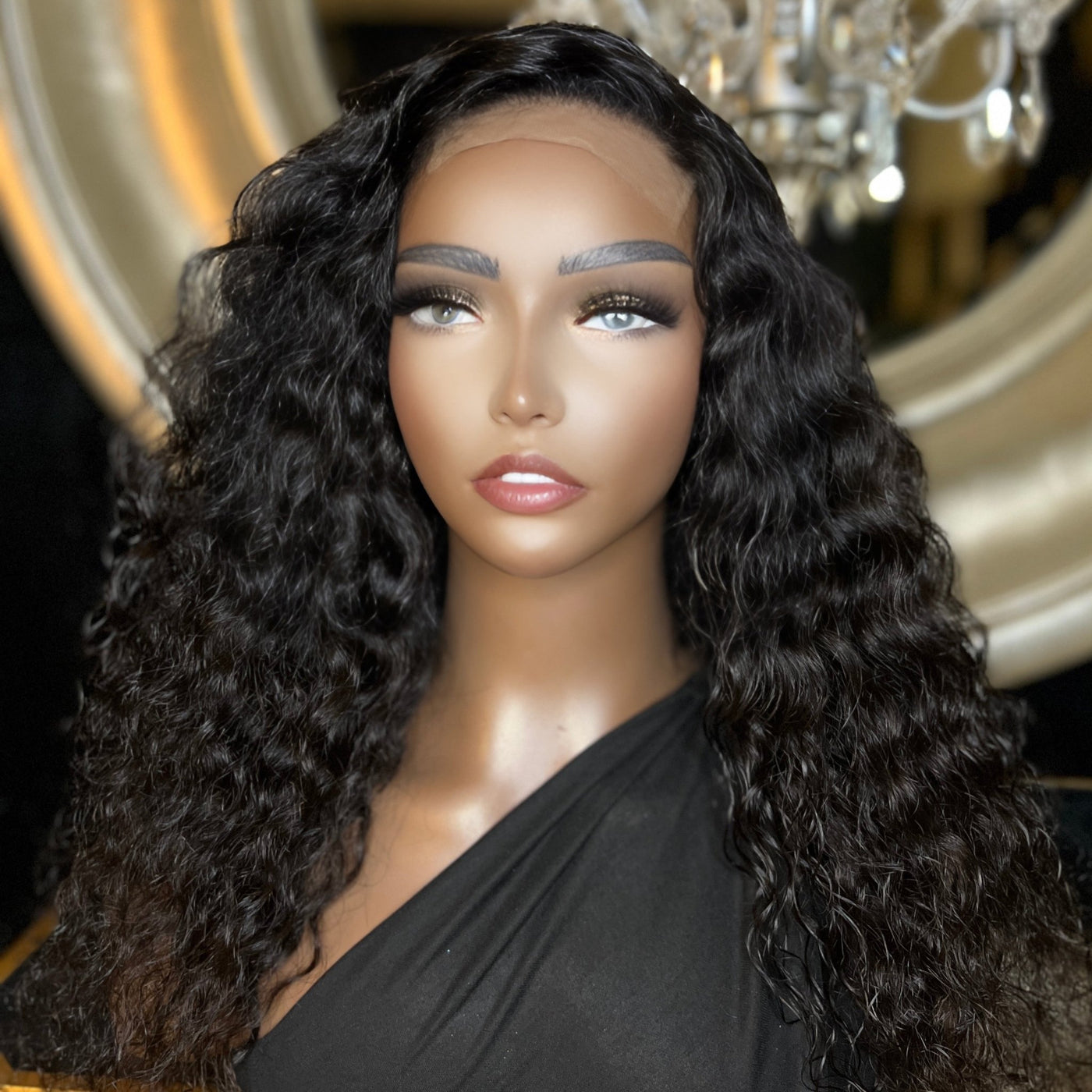 Water Wave Virgin Luxe 5x5 HD Lace Closure Wigs - Bundles and Drops of Glam
