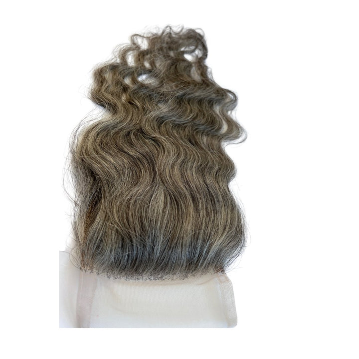 Wavy Grey Lace Closures - Bundles and Drops of Glam