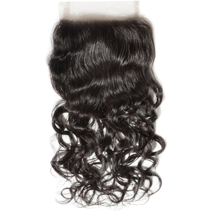 Loose Wavy Indian Lace Closures - Bundles and Drops of Glam