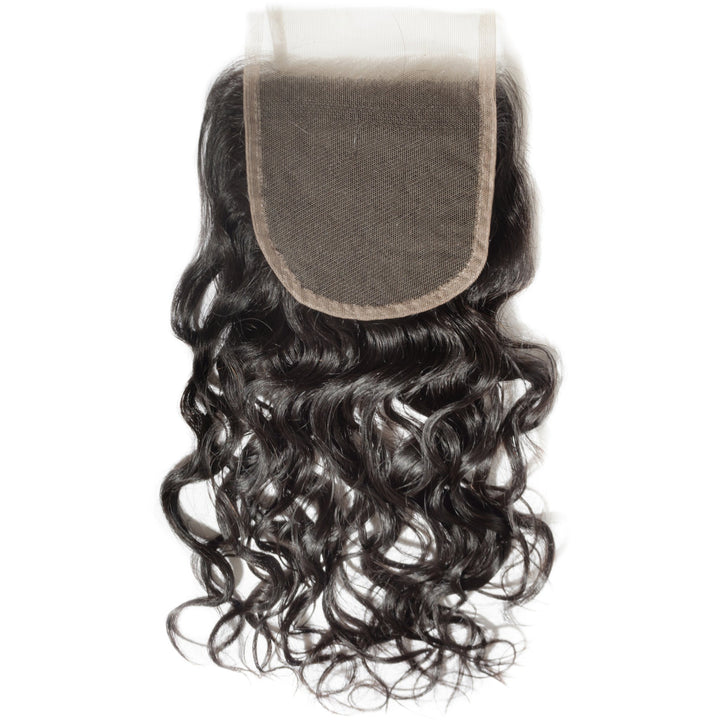 Loose Wavy Indian Lace Closures - Bundles and Drops of Glam