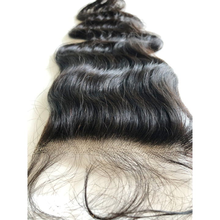 Loose Wavy Indian Lace Closures - Bundles and Drops of Glam